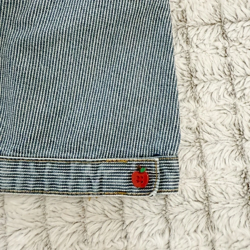 Gymboree Girls Denim Apple Prep School Skirt